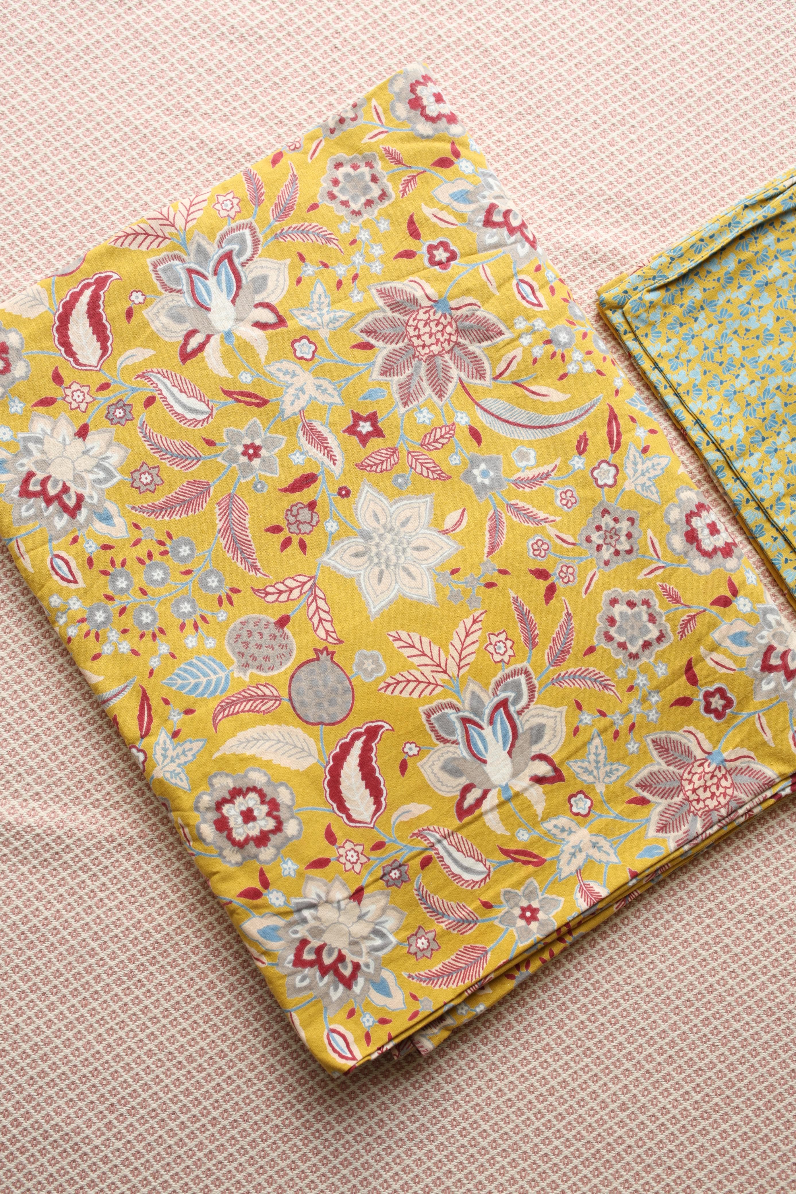 SuperKing Ajrakh Print Cotton Bedsheet