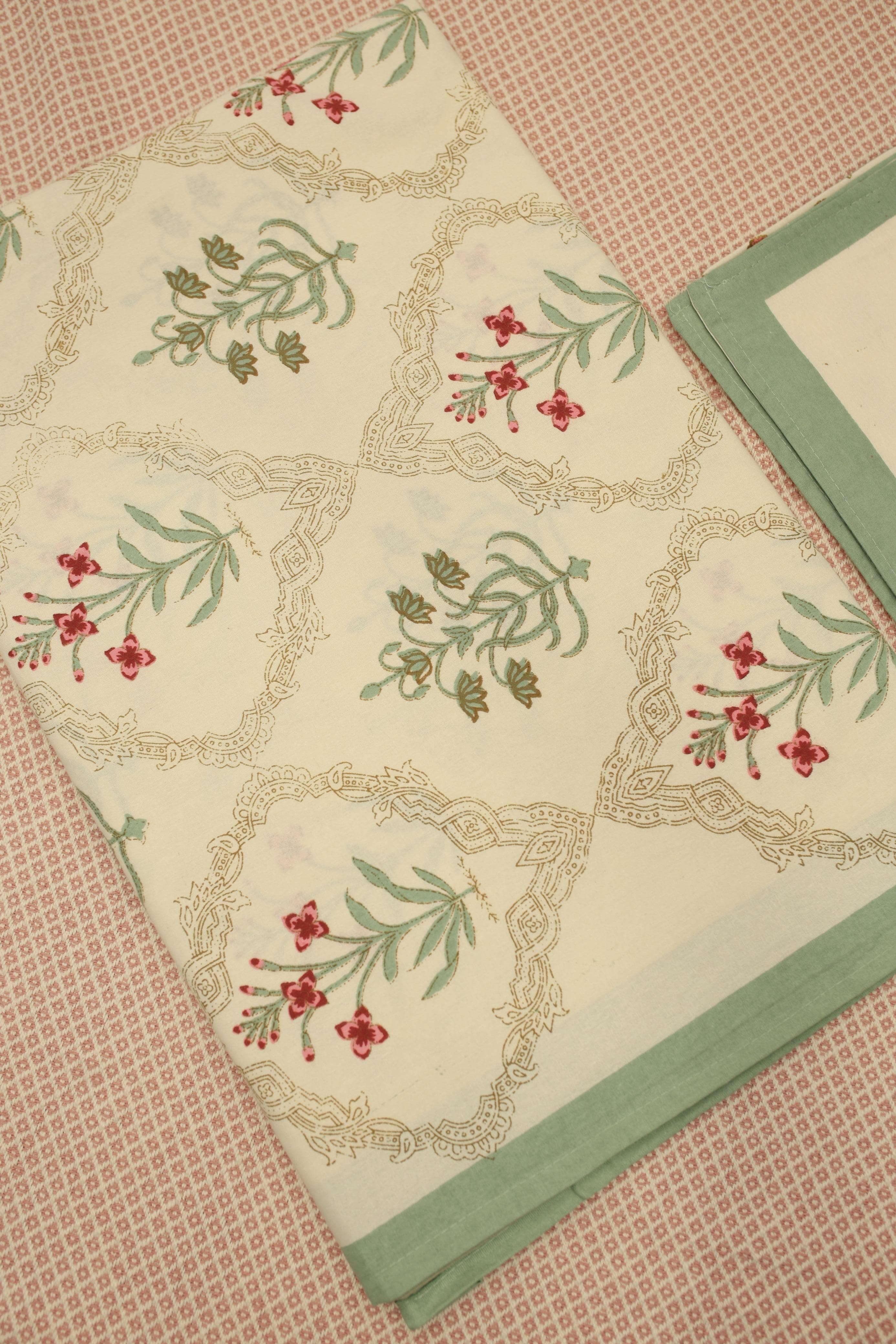 Bedsheets - Handblock print queen bedsheets Diwali sale