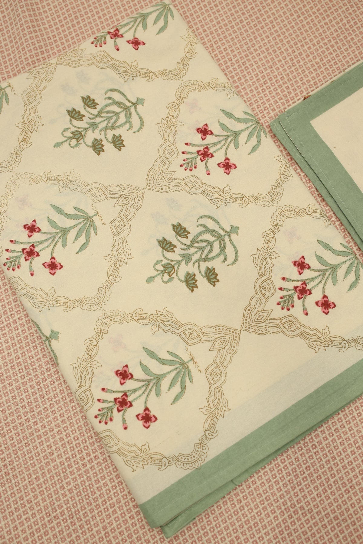 Bedsheets - Handblock print queen bedsheets Diwali sale