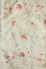 Fabrics - Chanderi embroidery kurti fabric