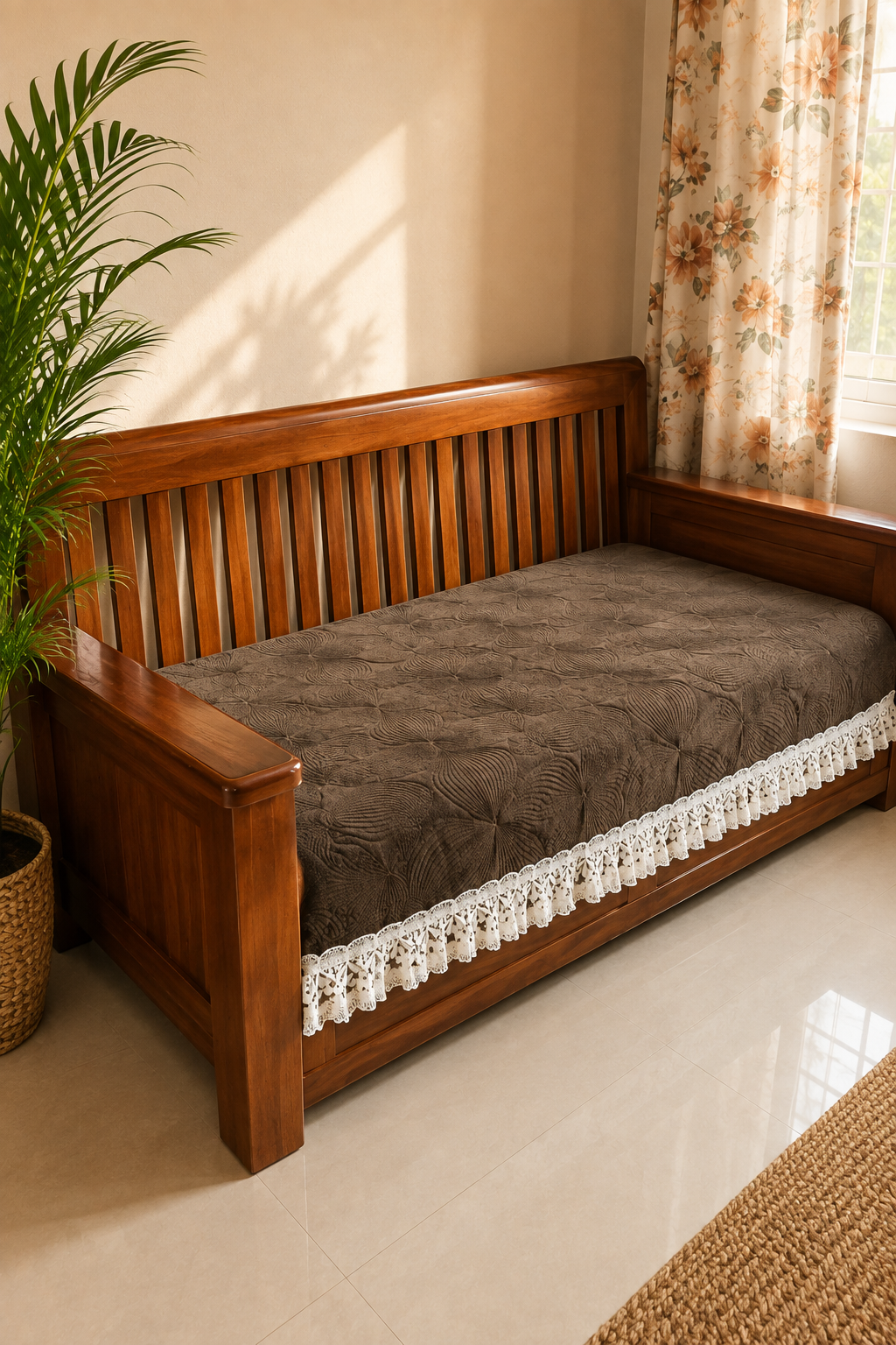 Sofa protector -  description (Colour : Coffee)