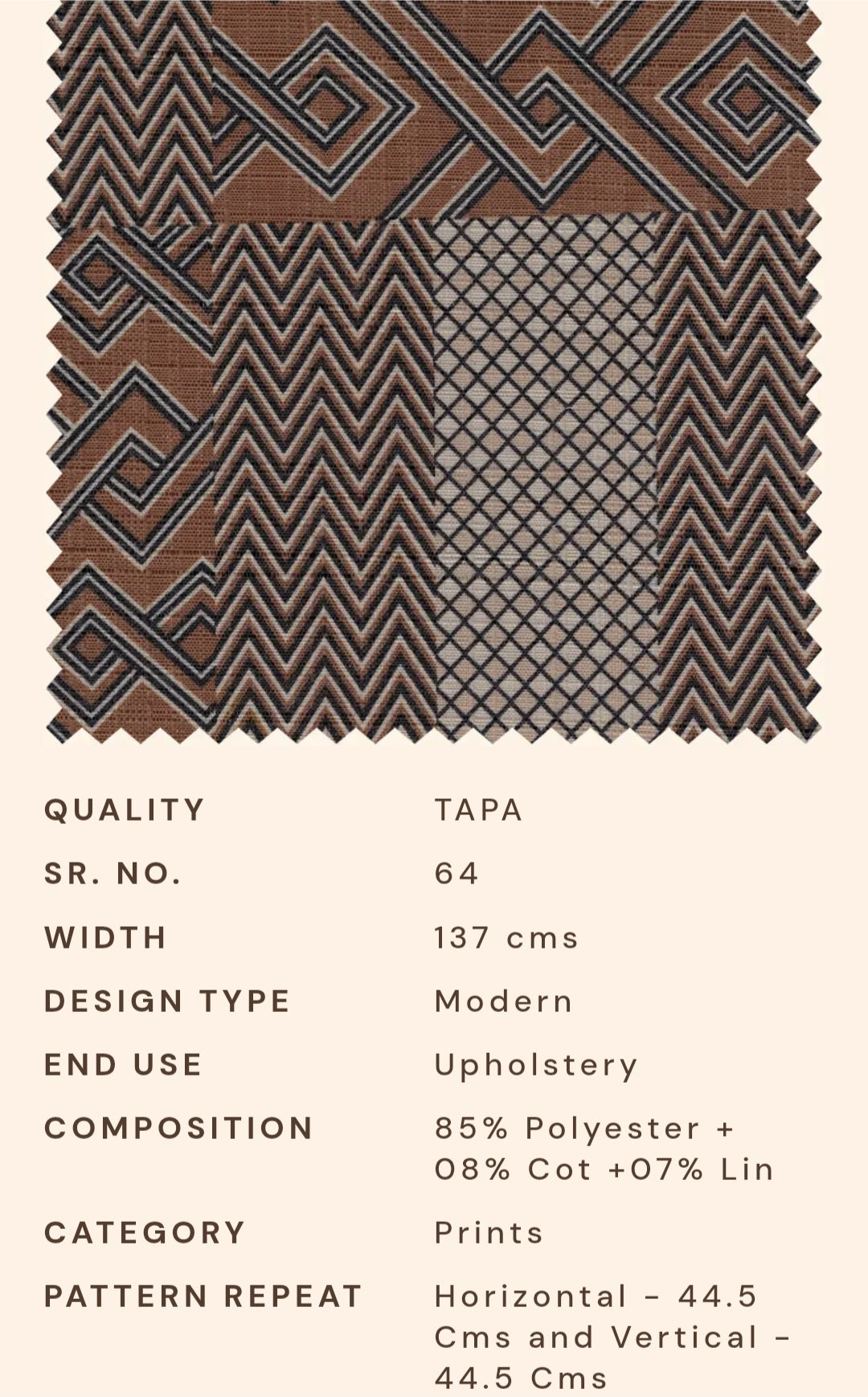 Upholstery fabrics -Tapa