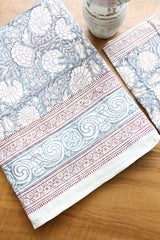Bedsheets - Super king Mugal premium handblock cotton bedsheets