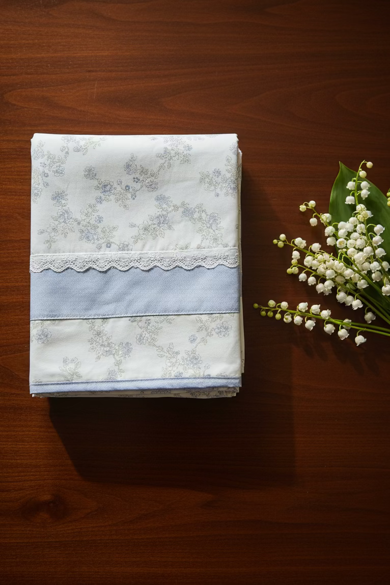 Bedsheets - Premium King cotton lace bedsheets majestic