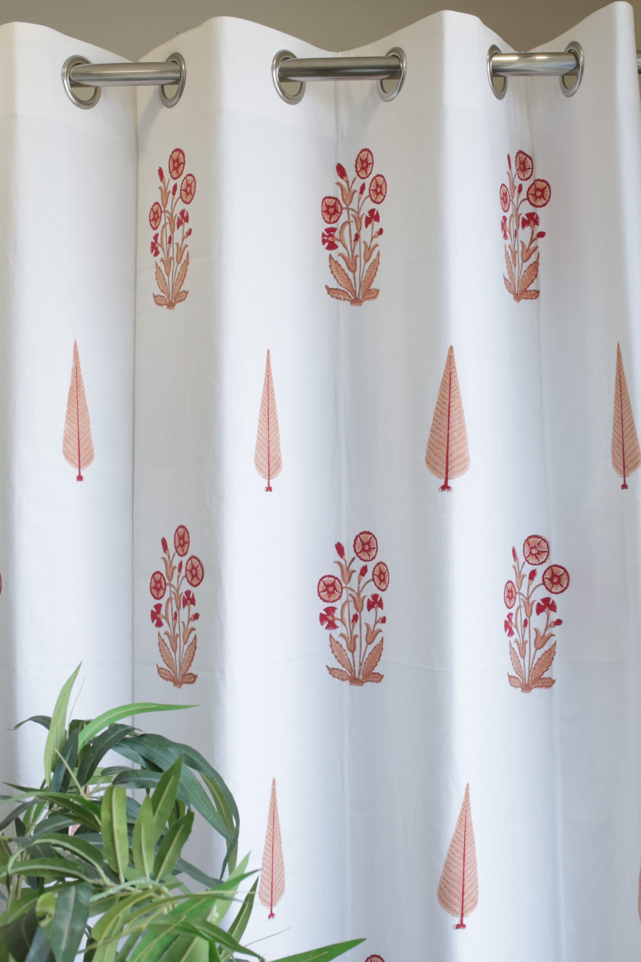 Curtains - Handblock printed curtains base