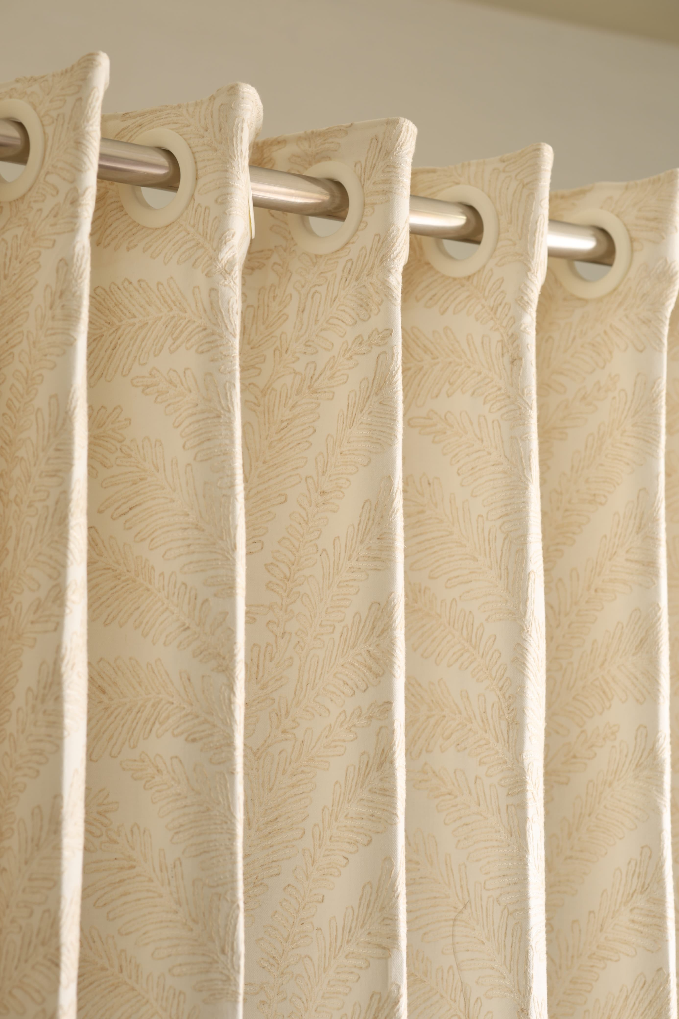Curtains - Premium embroidery opaque curtains Naturalia Prebooking