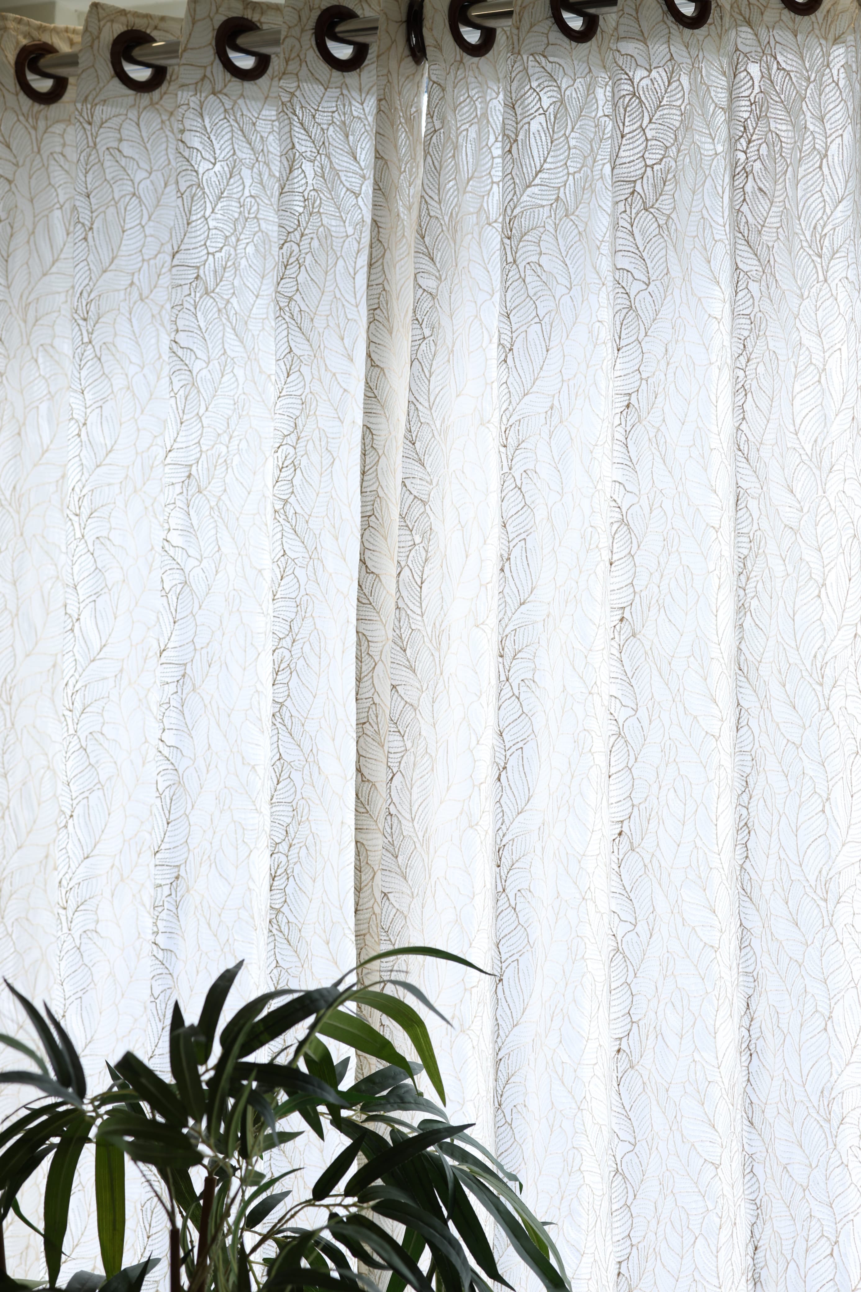 Curtains - Premium Embroidery sheer curtains cotton Zardozi