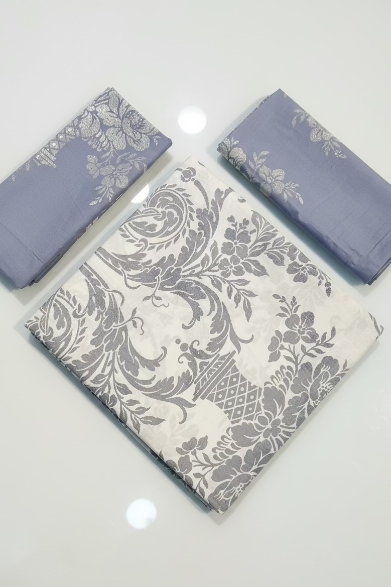 Bedsheets - Queen premium soft cotton bedsheet Digital print DD (cresta) 2.24*2.54 mtr