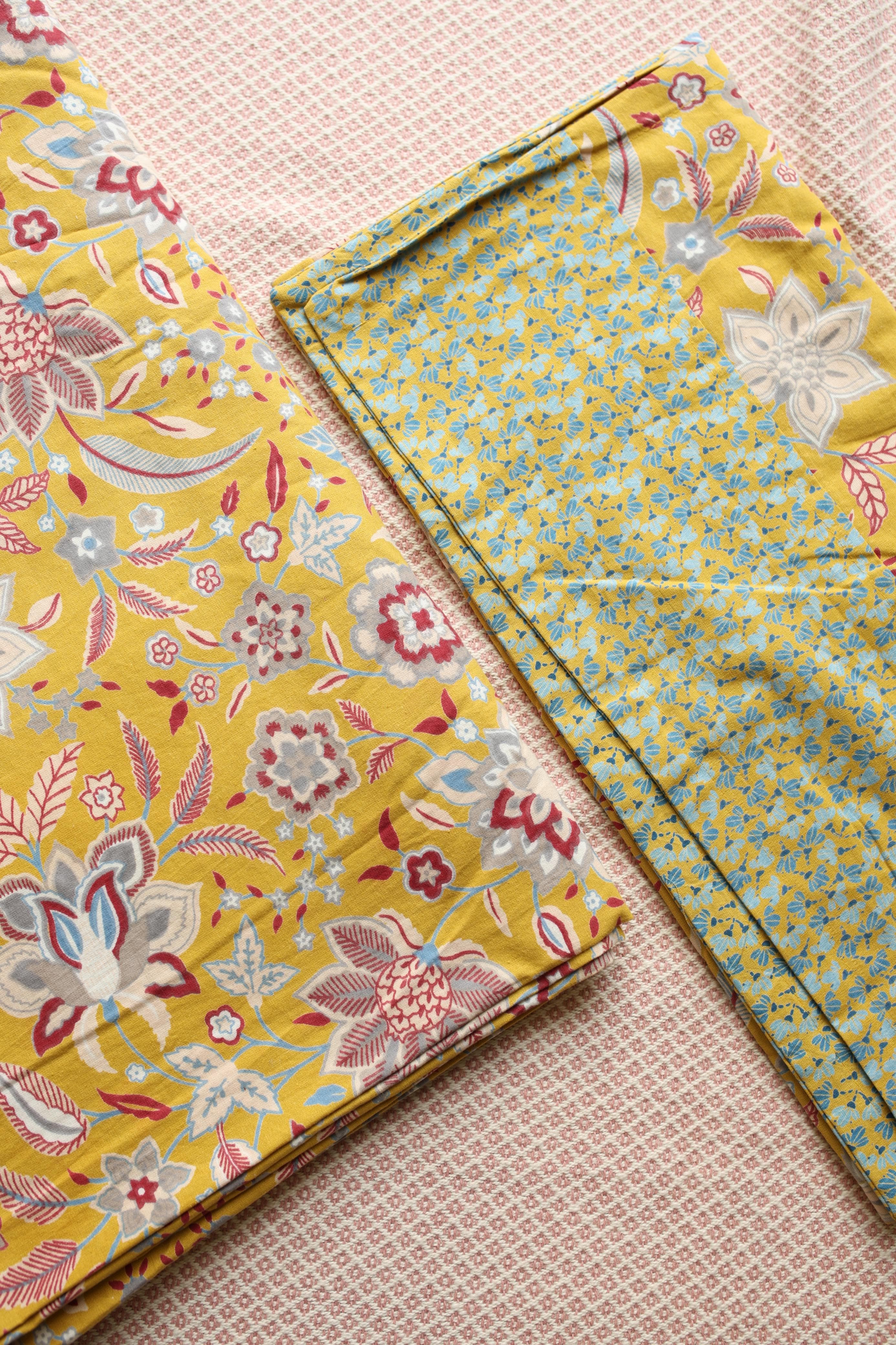 SuperKing Ajrakh Print Cotton Bedsheet