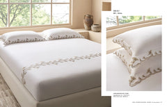 Bedsheets - King Premium machine embroidery bedsheets Sansaar
