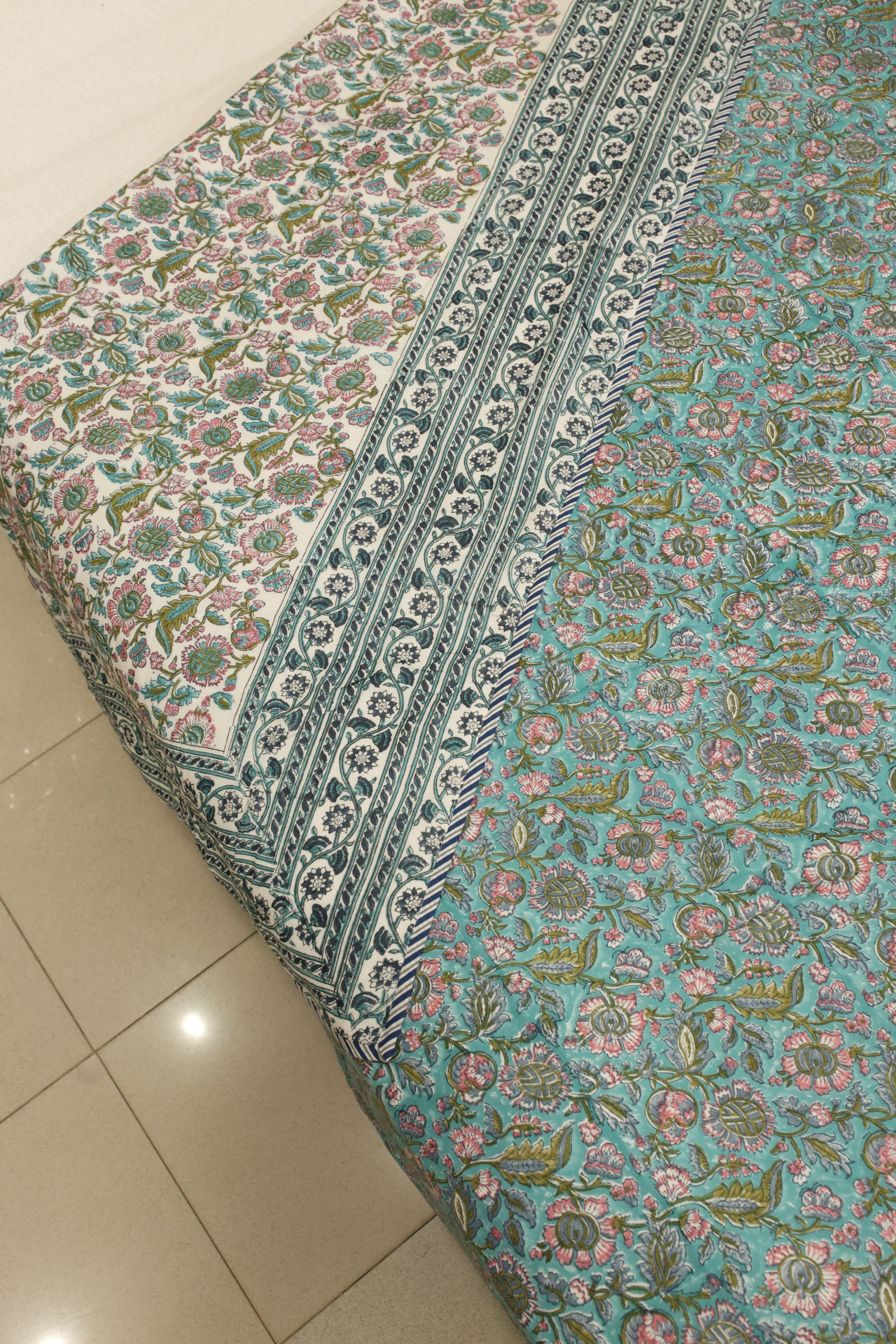 Double dohar / Blanket - Mughal handblock print