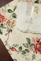 Bedsheets - King anokhi print lace bedsheets