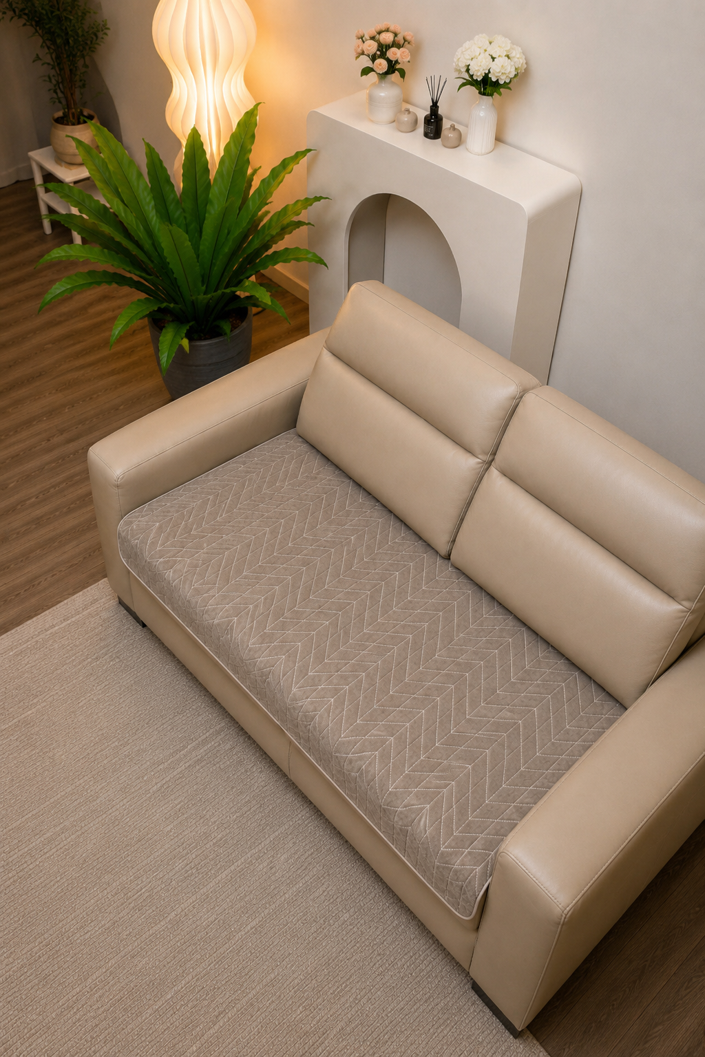 Sofa protector ( meter per) description 𝗔𝗻𝘁𝗶 𝗦𝗸𝗶𝗱