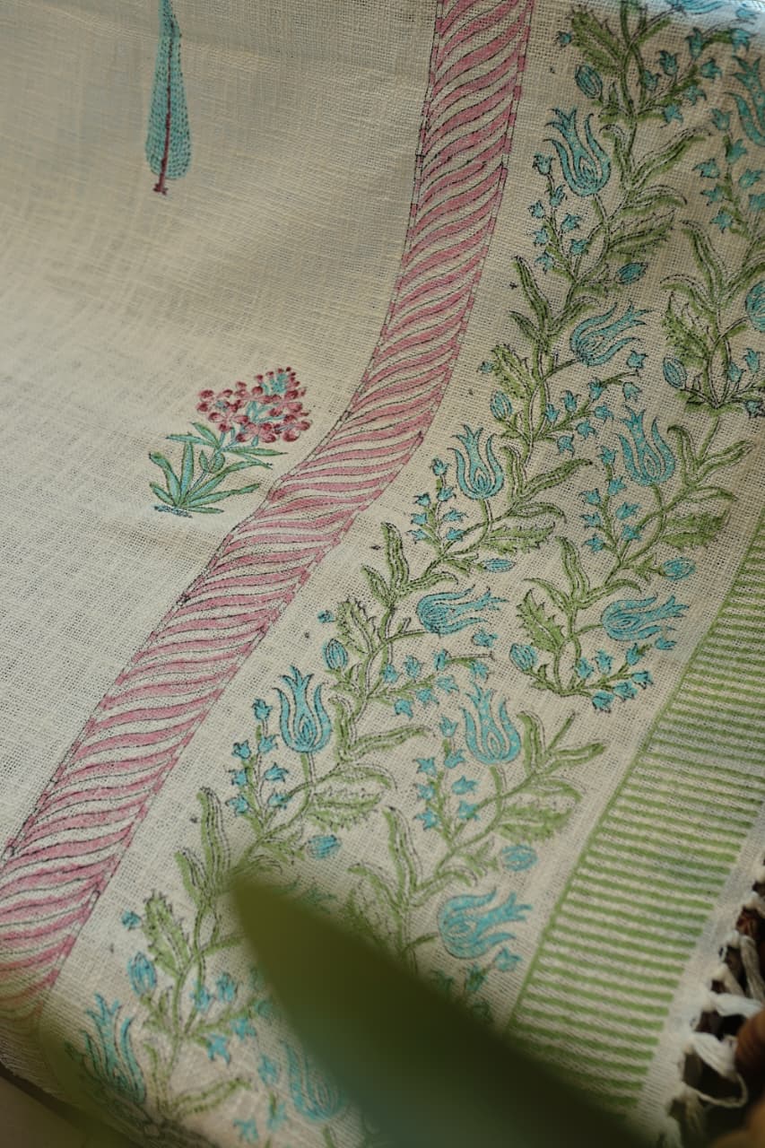 Sofa throw - Jute off white colour