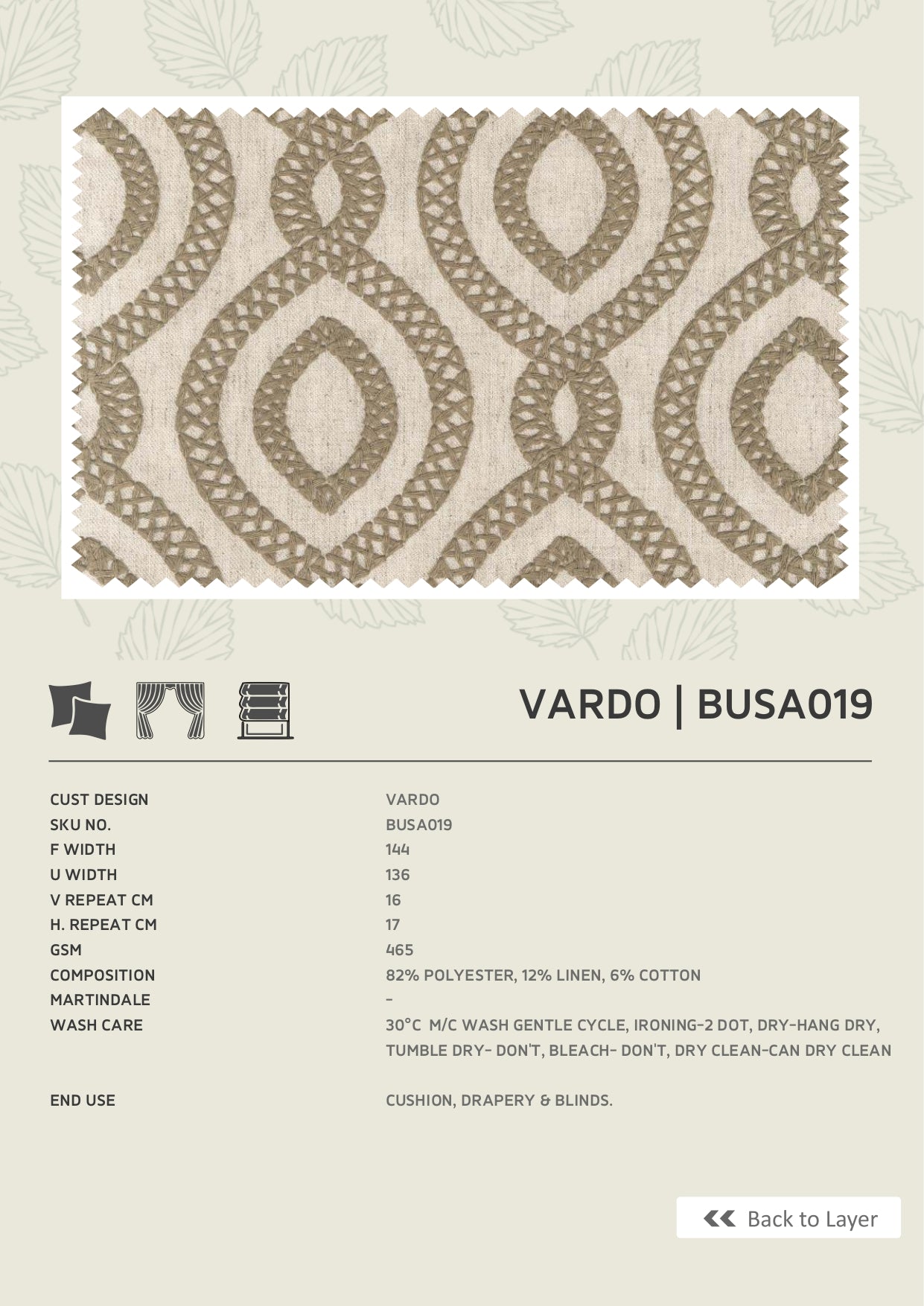 Fabric only-Premium embroidered curtains fabric only(Blinds, Curtains, Cushion covers)