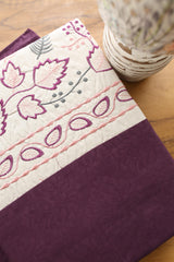 Elegant Floral Embroidery King Bedsheet Set Caspian