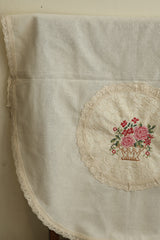 Chair back / sofa back - cross stitch embroidery 5 seater Cottage Rose Collection