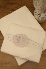 Bedsheets - Queen Premium Embroidery Bedsheet – Blush Rose Solid