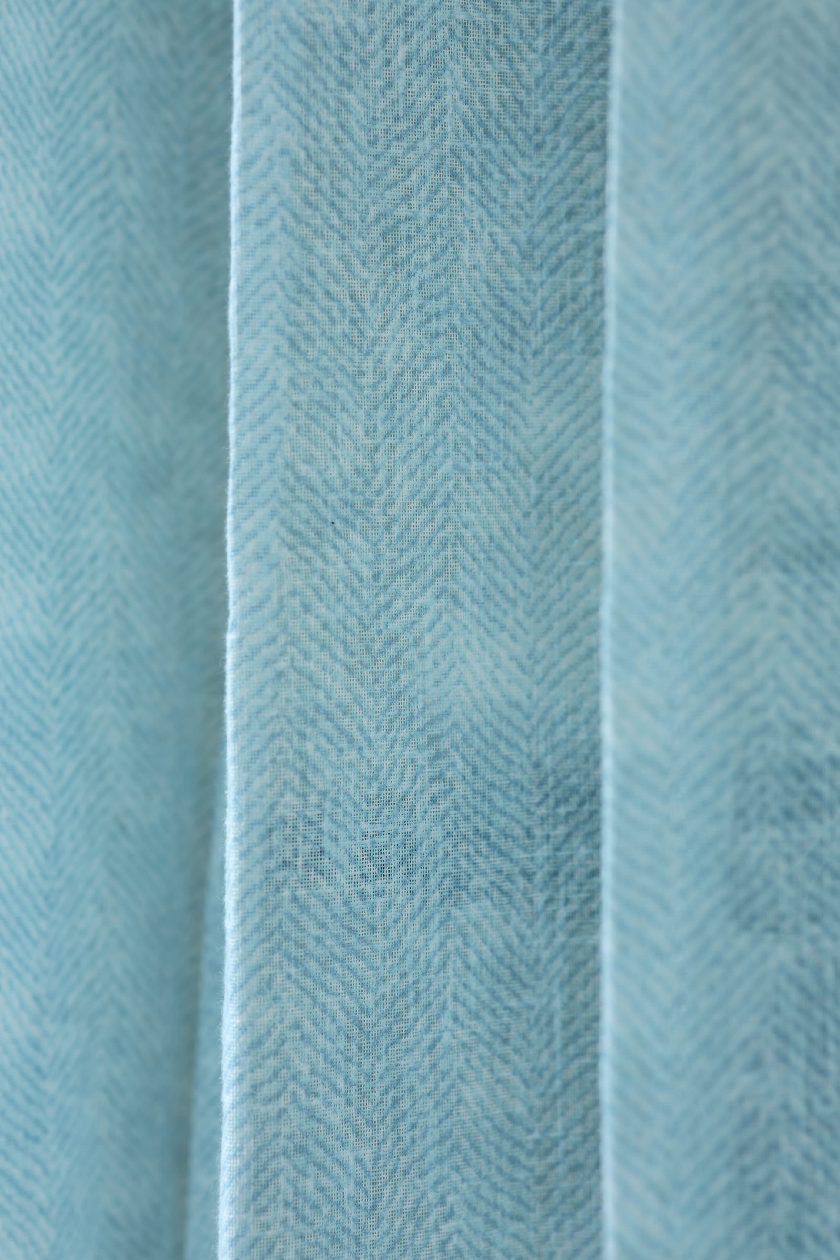 Amethyst Sheer Curtain – Semi Transparent Herringbone print