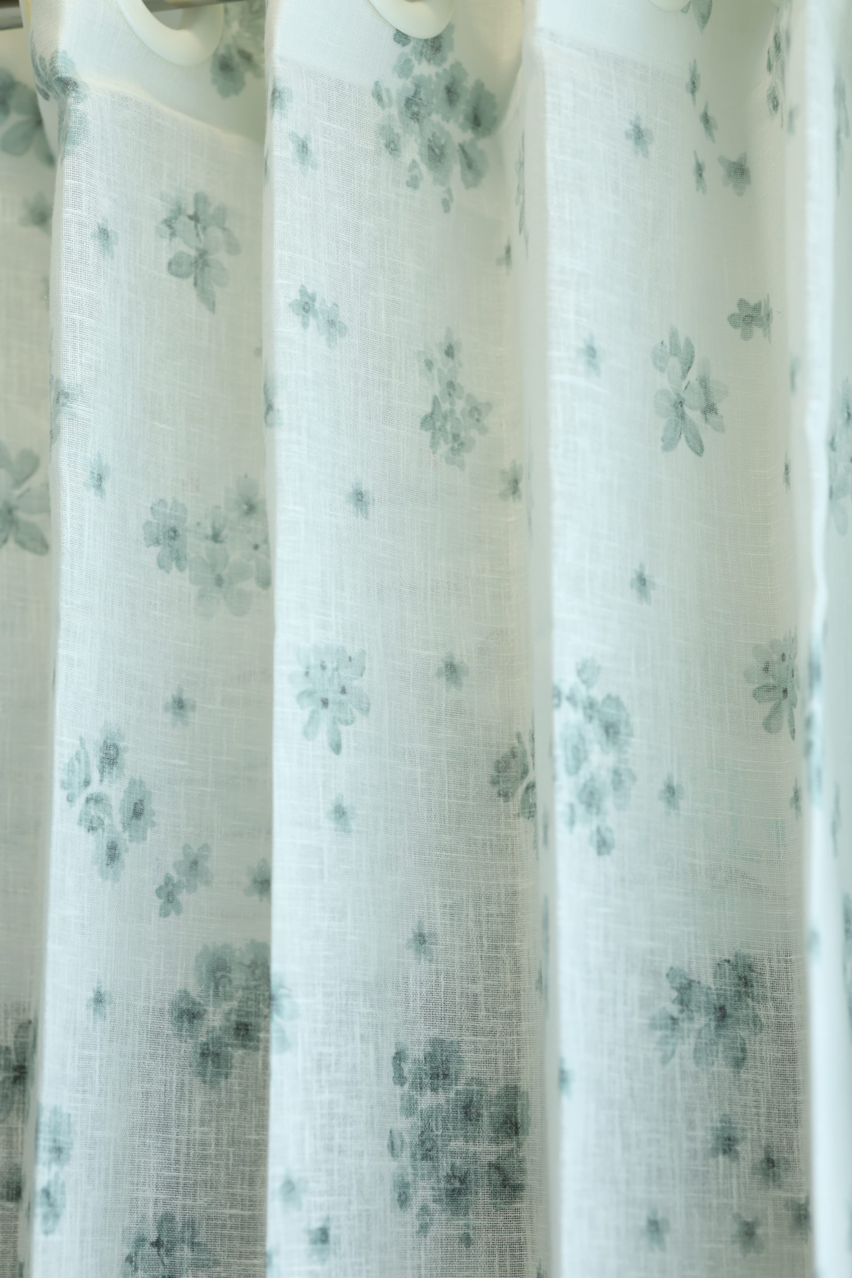 Amethyst Sheer Curtain – Semi Transparent floral print