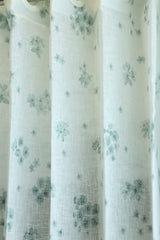Amethyst Sheer Curtain – Semi Transparent floral print