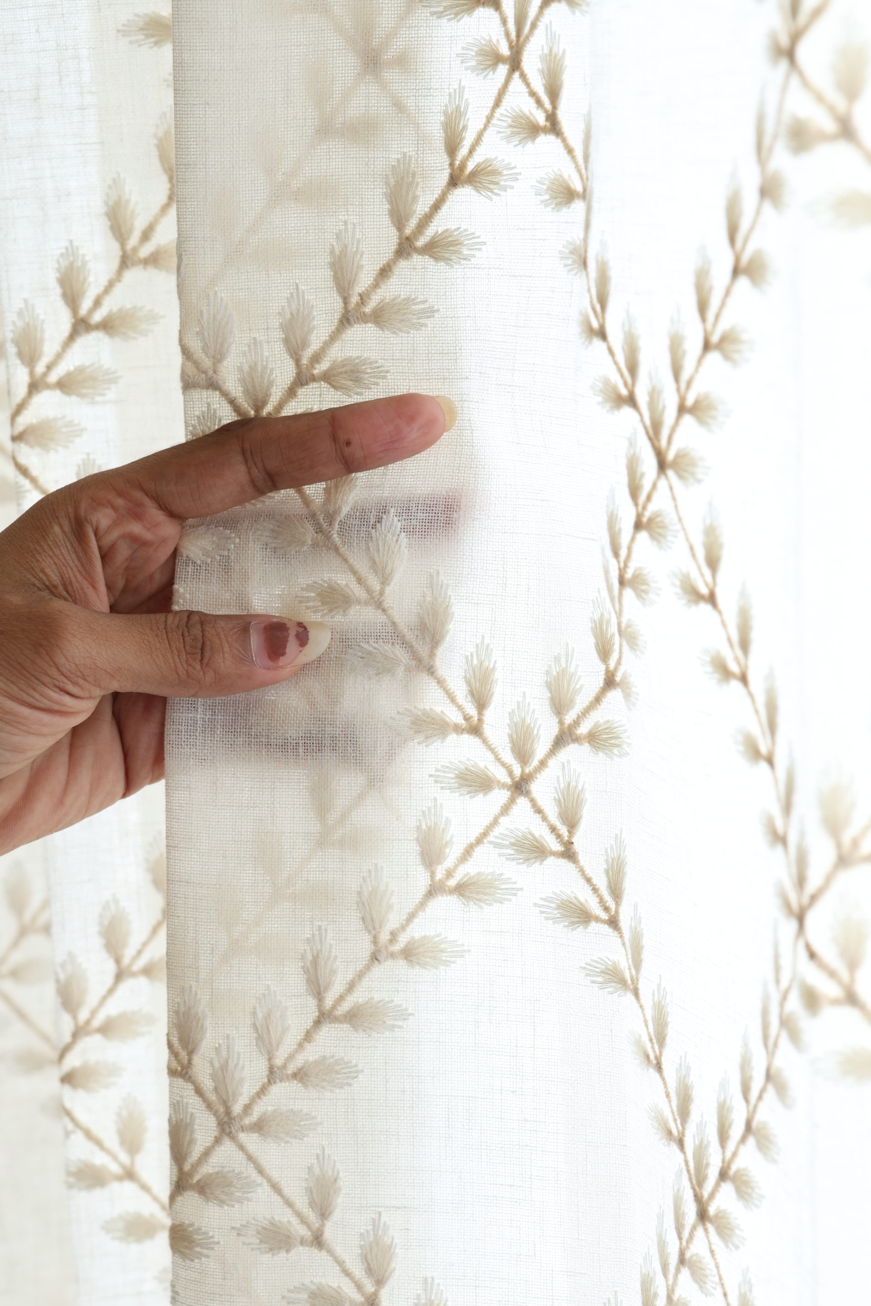Premium Embroidery Sheer Curtain - Audrey