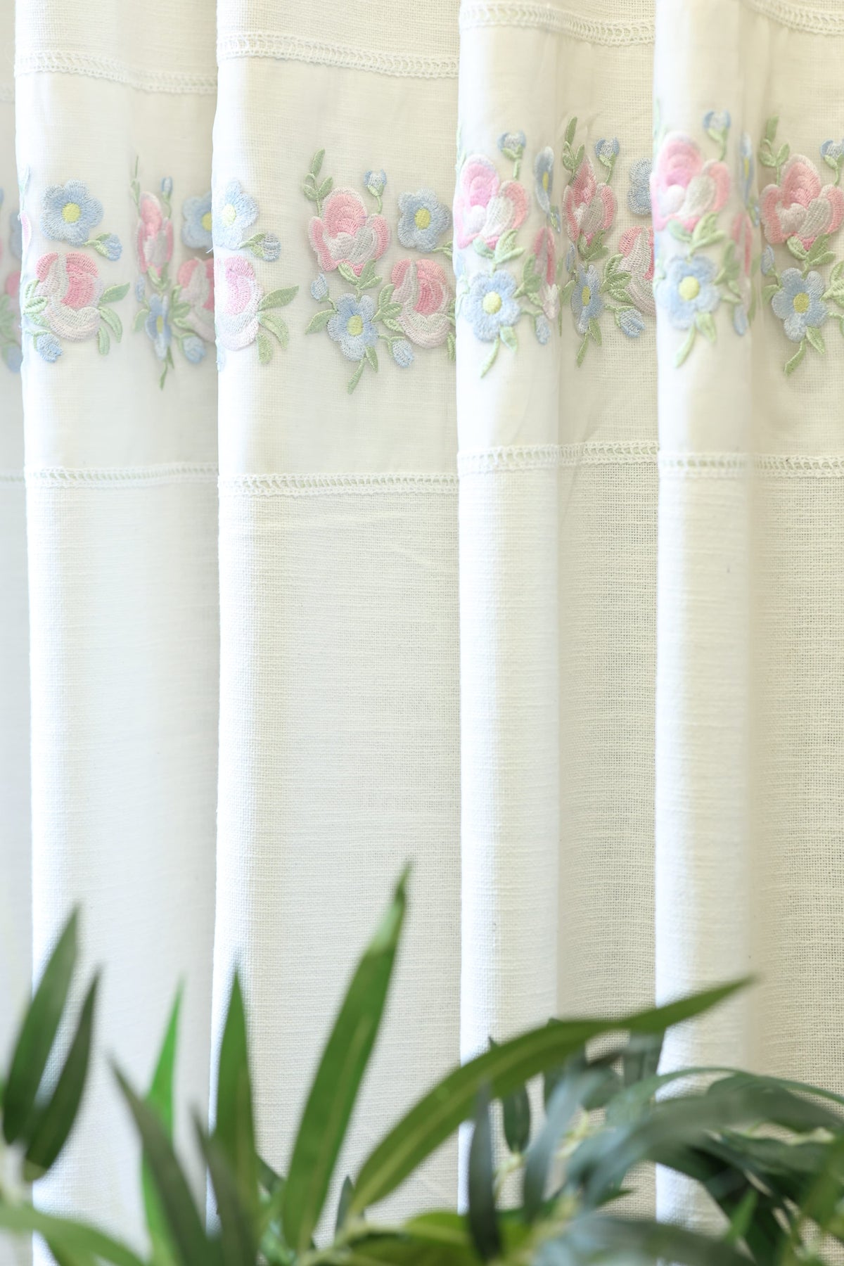 Curtains - Embroidery designer opaque curtains Sonata Drops