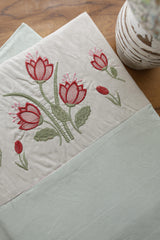 Elegant Floral Embroidery King Bedsheet Set Caspian