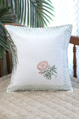 Handblock cushion cover 16×16 inches