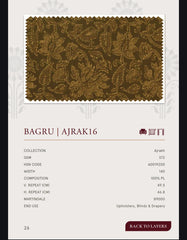 Upholstery fabrics -Ajrakh(Bagru)