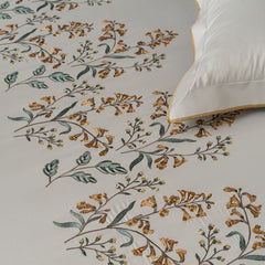 Bedsheets-Premium machine embroidered bedsheets