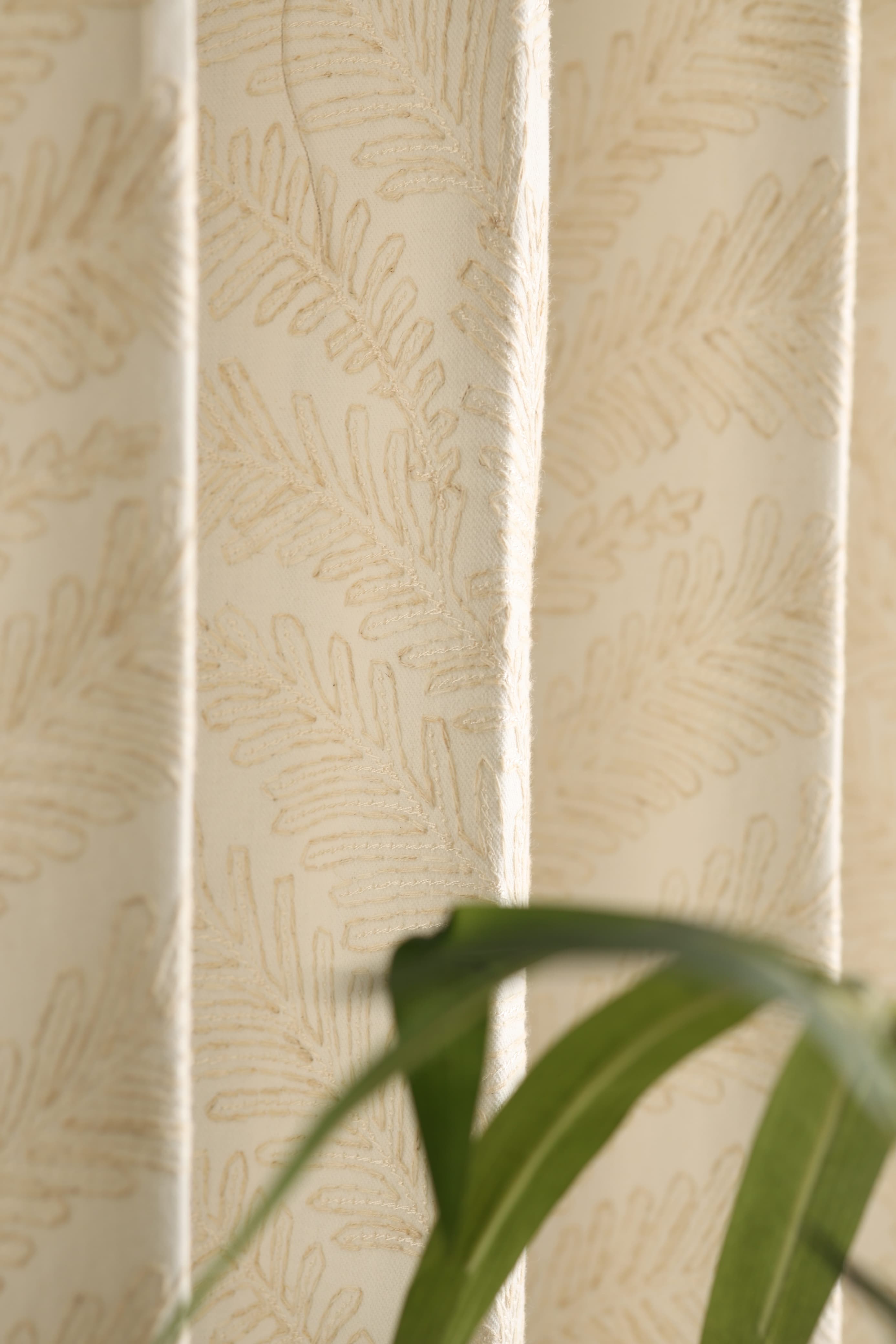 Curtains - Premium embroidery opaque curtains Naturalia Prebooking