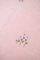 King Size Premium Machine Embroidery Bedsheet Set with 2 Pillow Covers (108x108)