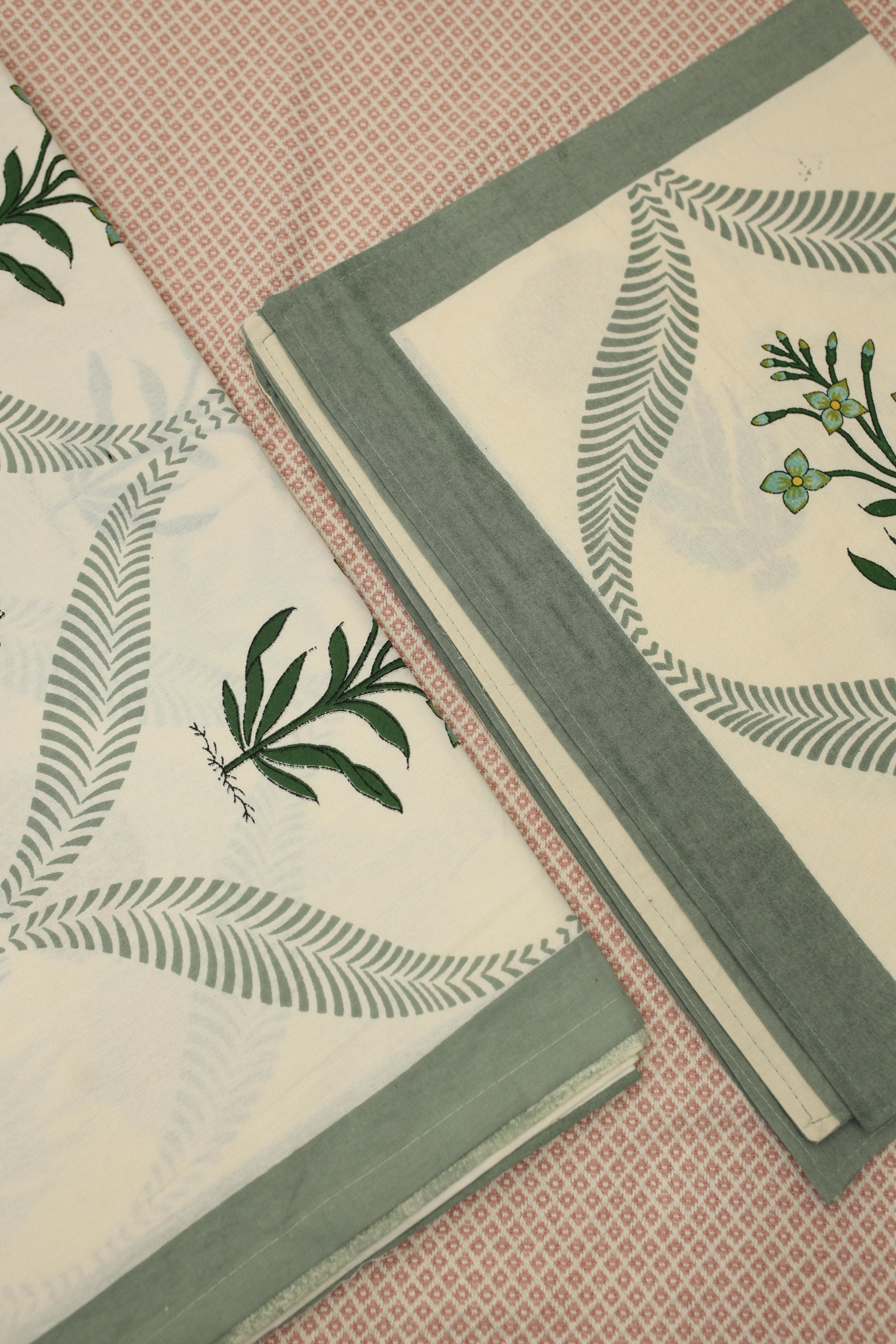 Bedsheets - Handblock print queen bedsheets Diwali sale