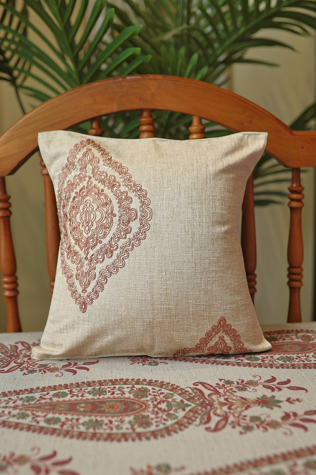 Cushion covers:Designer embroidered Prebooking