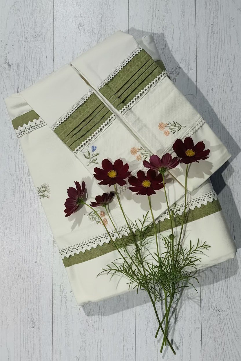 Bedsheets - King premium Machine Embroidery Bedsheet multi