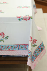 Table cloths - 8 seater Handblock printed canvas