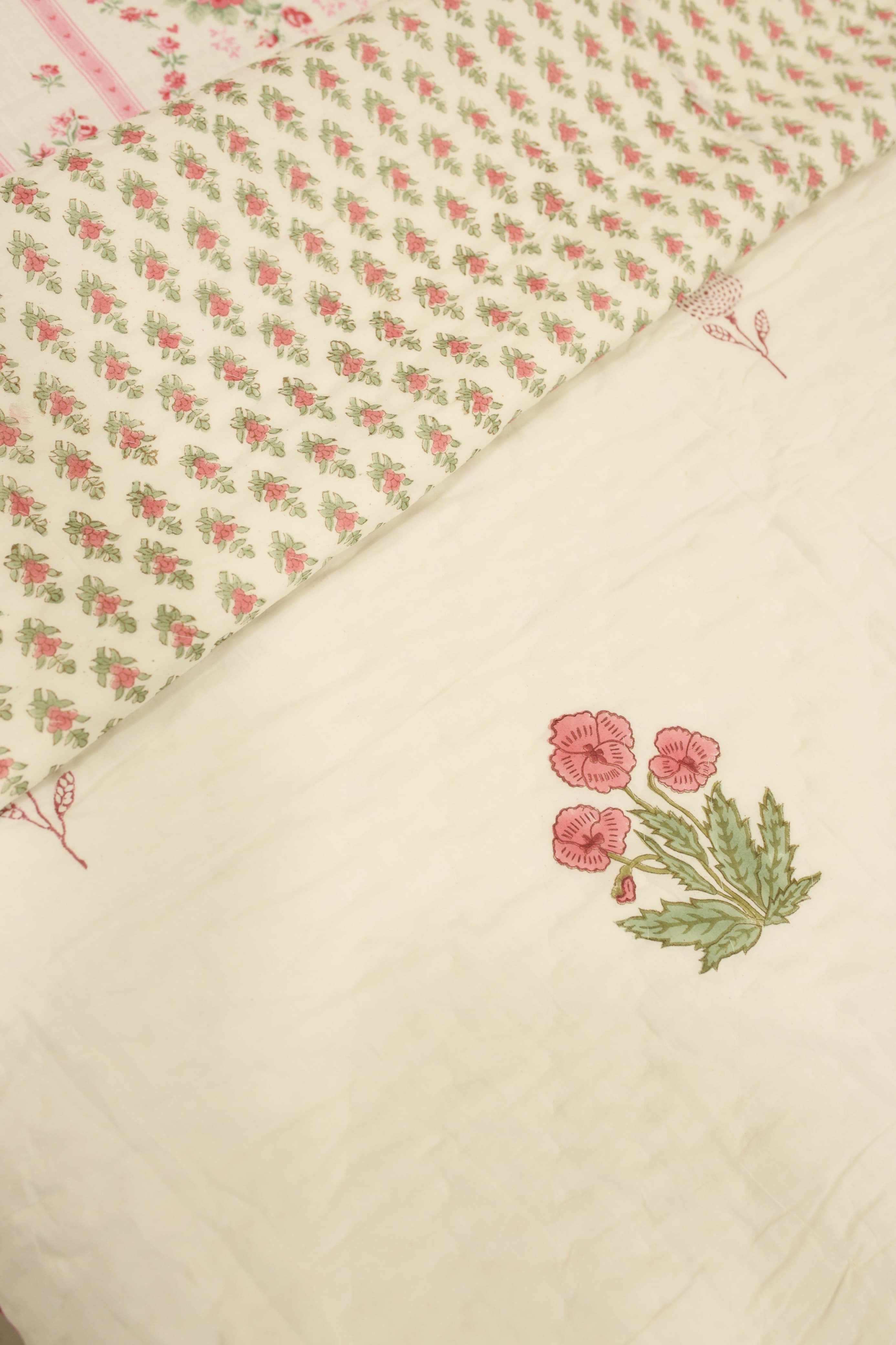 Premium Cotton handblock Print Double Quilt
