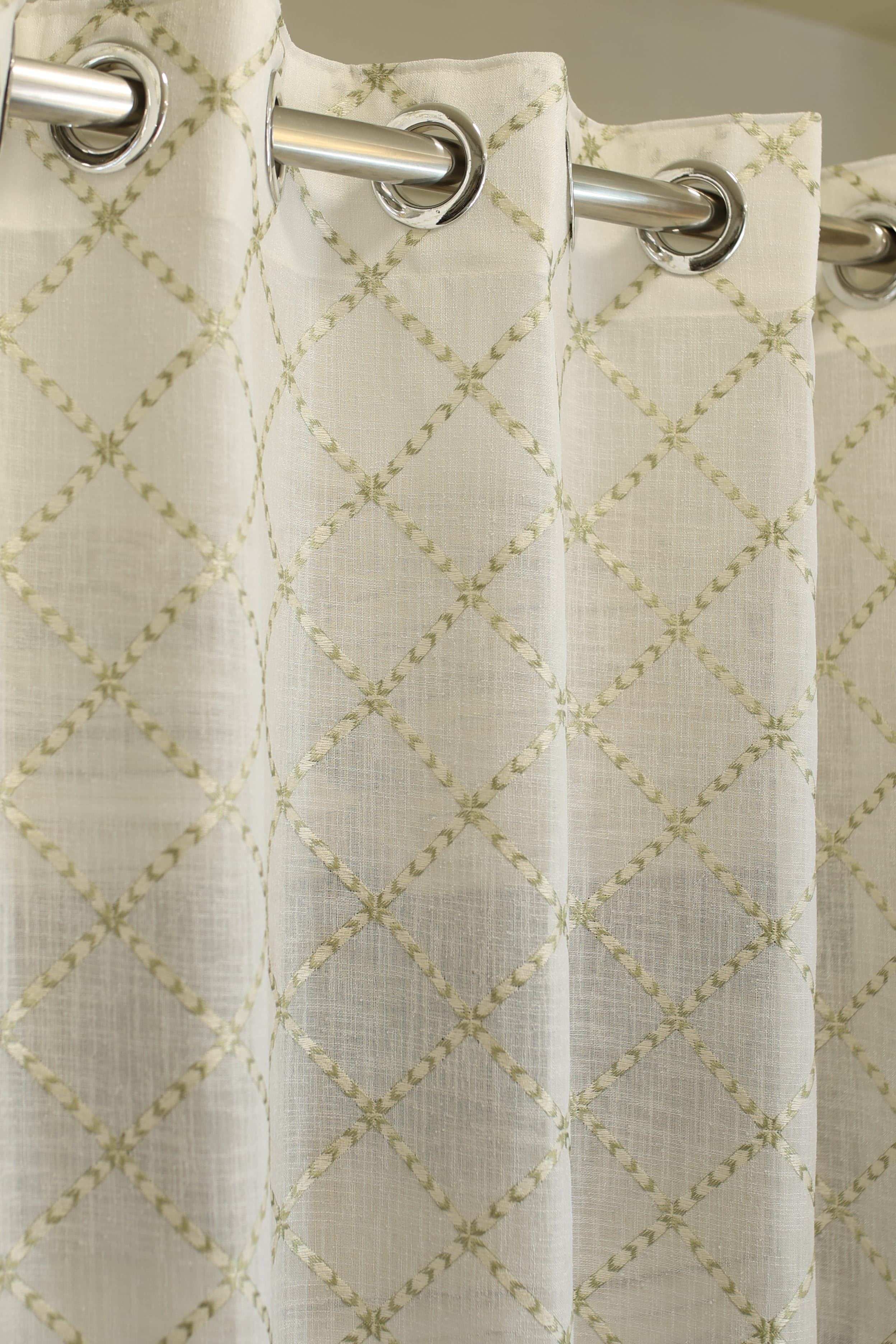 Curtains - Premium embroidery sheer curtains meraki