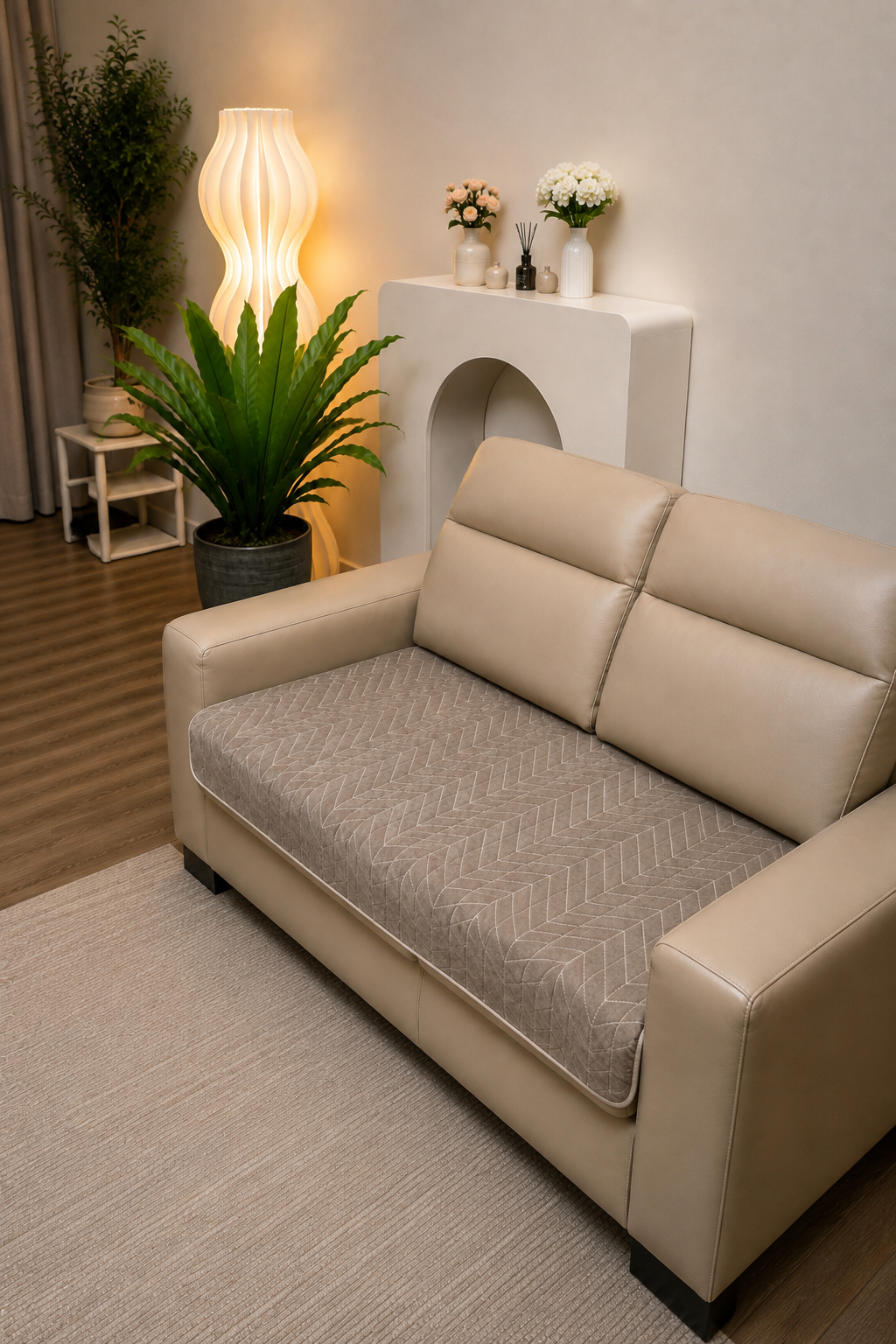 Sofa protector ( meter per) description 𝗔𝗻𝘁𝗶 𝗦𝗸𝗶𝗱