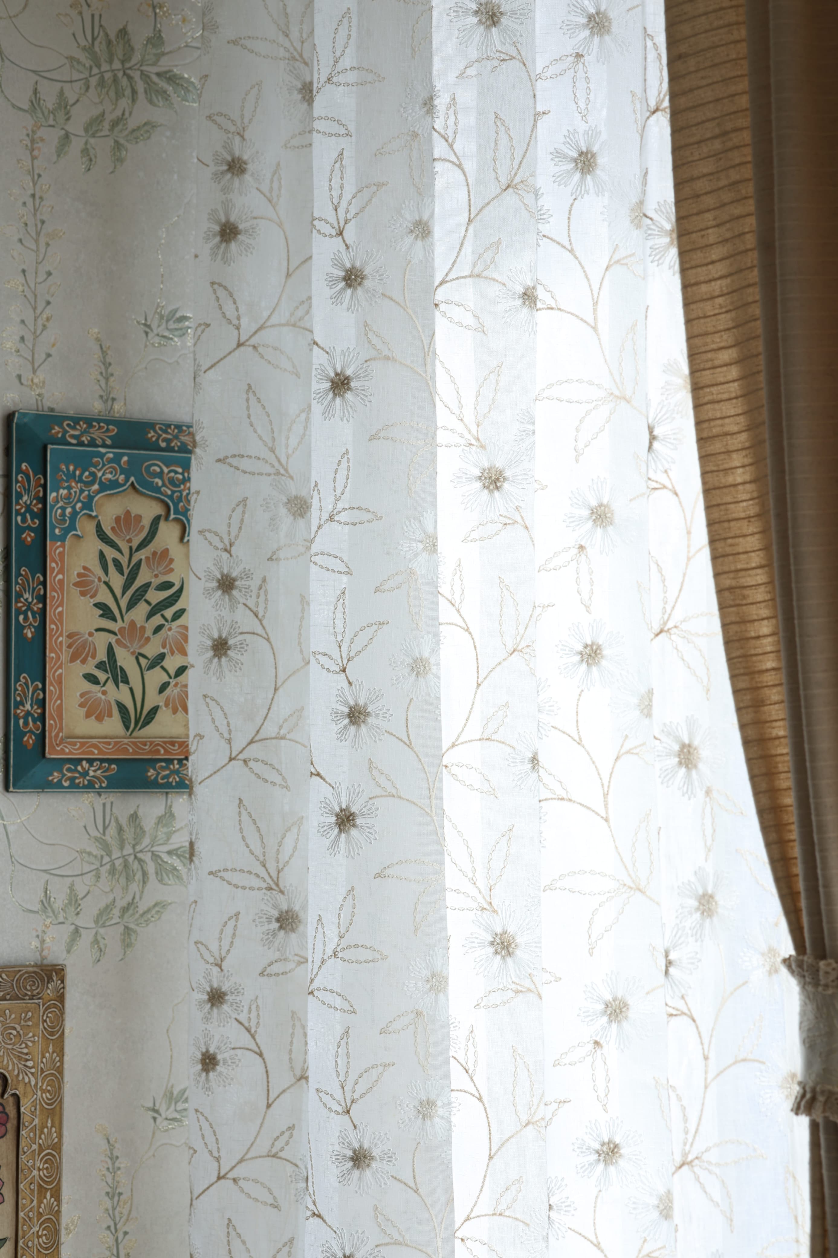 Premium Embroidery Sheer Curtain - Grace
