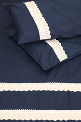Premium Soft Cotton Lace Bedsheet Set – King Size