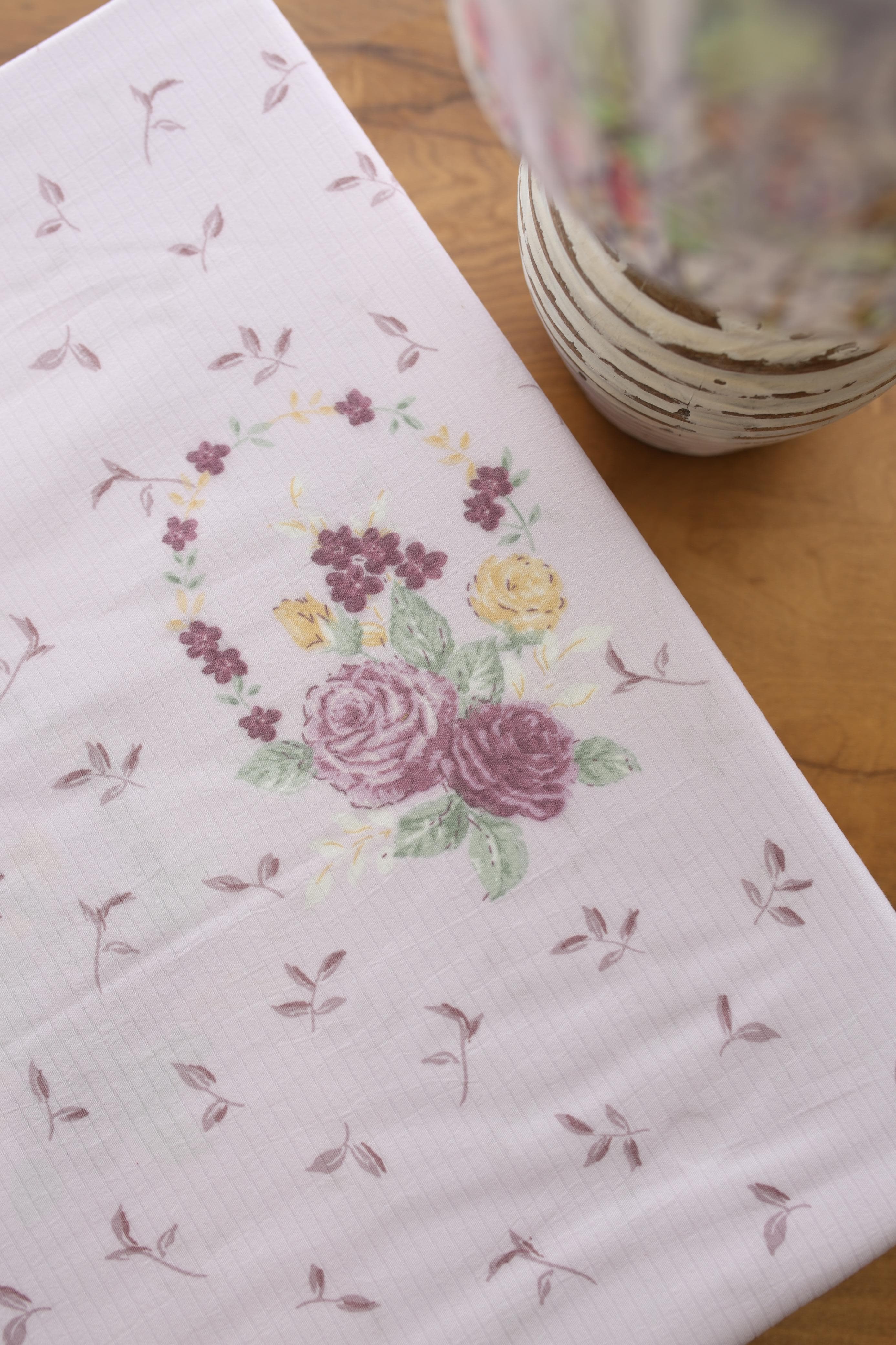 Bedsheets - Premium King soft cotton lace bedsheets majestic