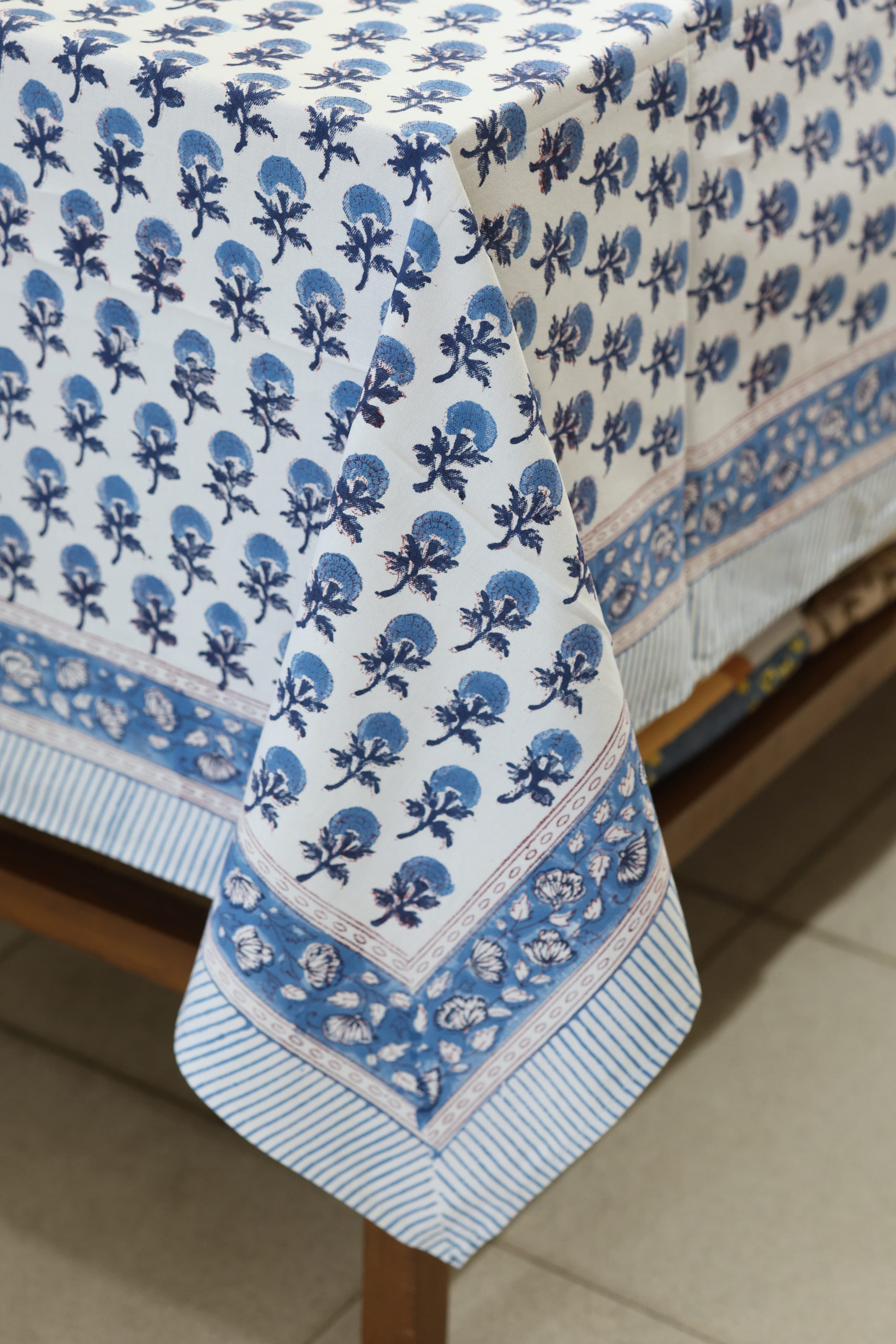 Table cloths - 8 seater Handblock printed canvas