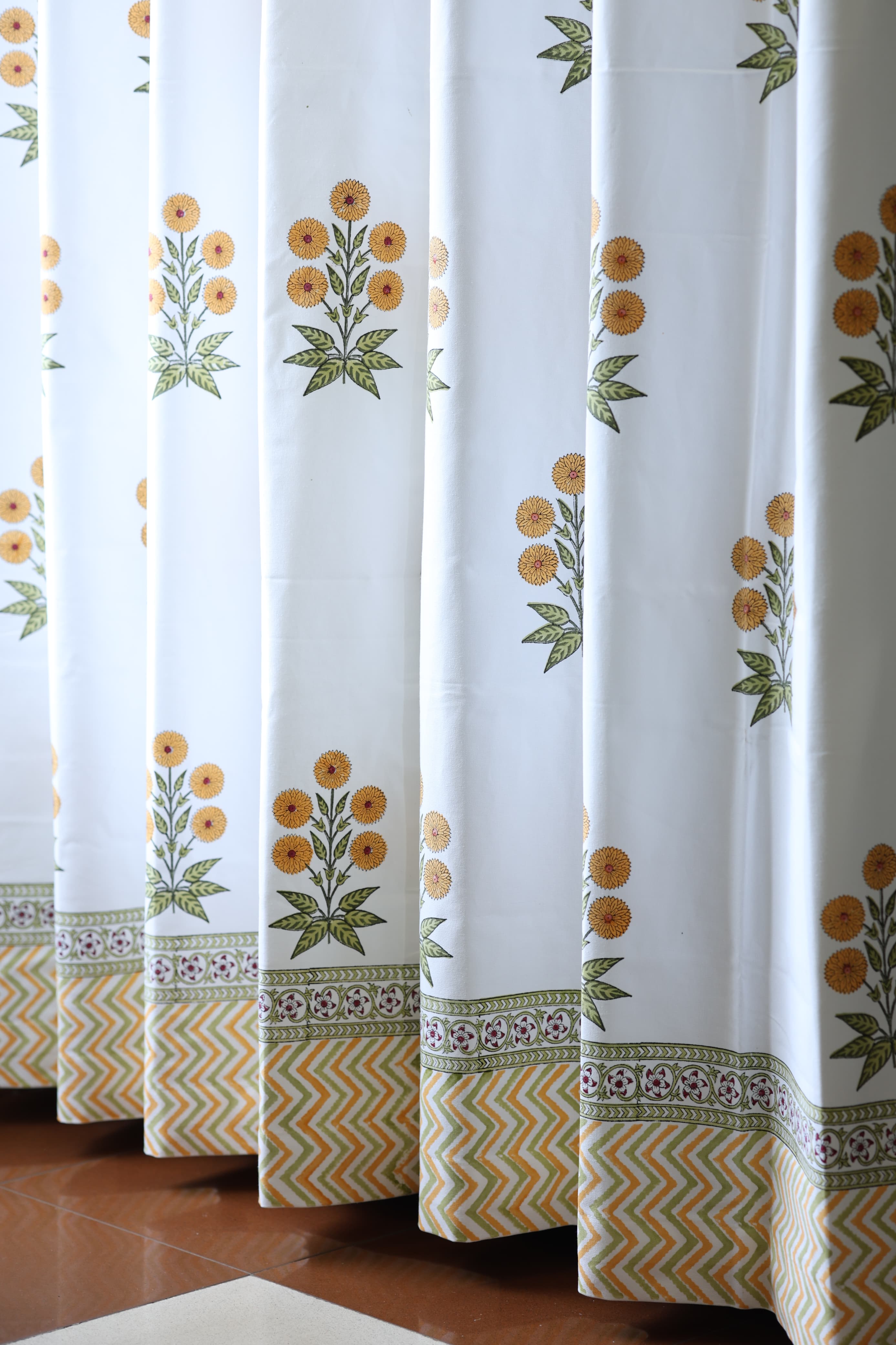 Curtains - Handblock printed curtains