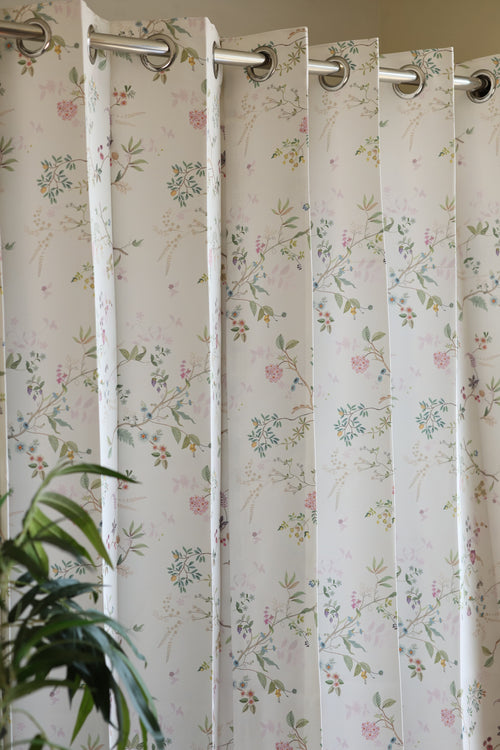 E3 Curtains - English Floral series opaque curtains - E 3