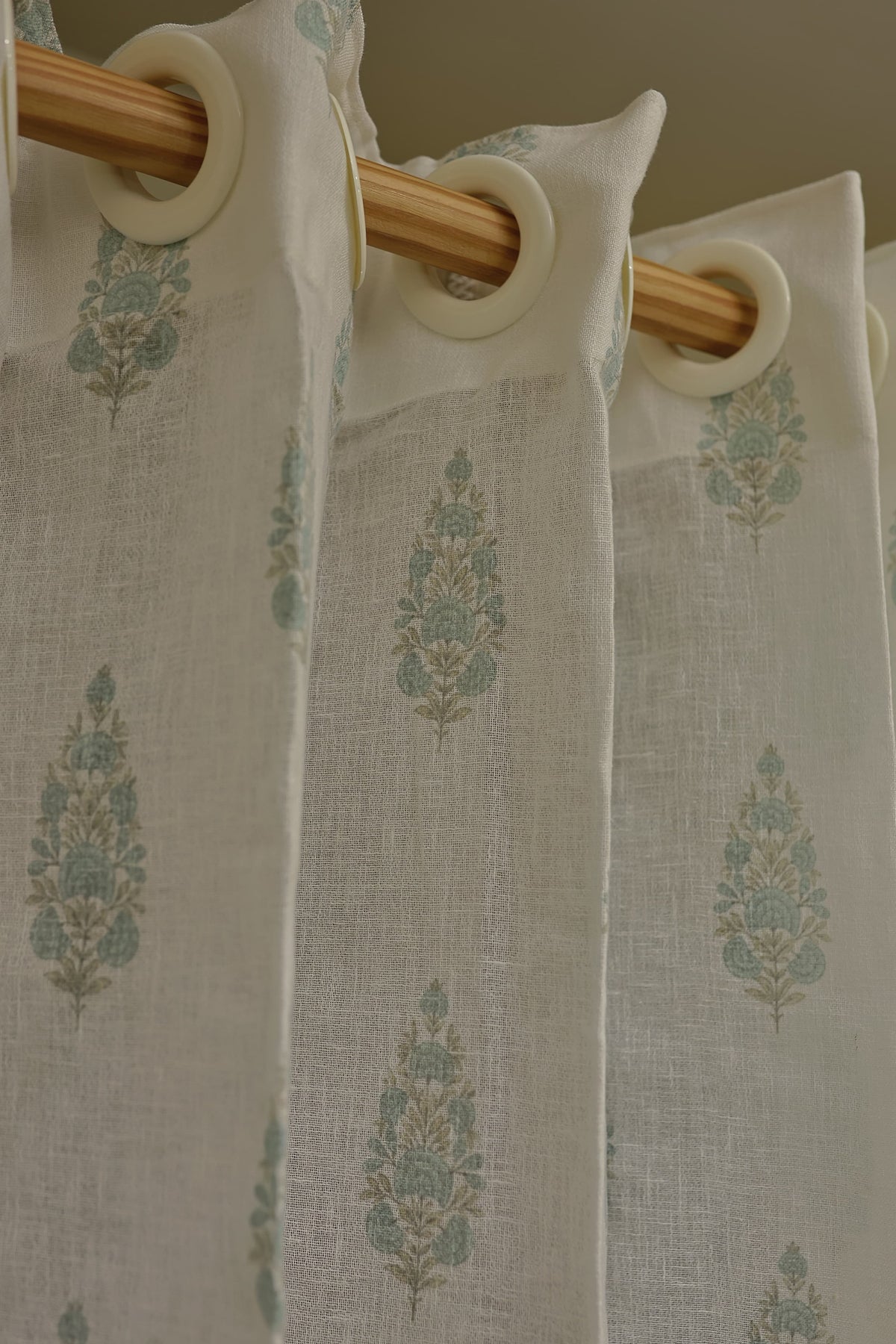 Curtain-Self printed semi transparent