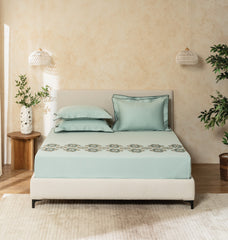 Bedsheets-Premium machine embroidered bedsheets