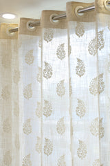 Curtains -Premium embroidery designer curtains semi Transparent/sheer vedic prebooking