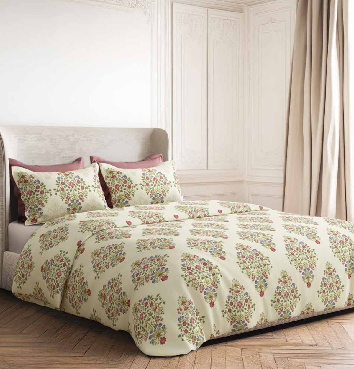 Bedsheets - king bedsheet set - premium soft cotton digital print Impressions